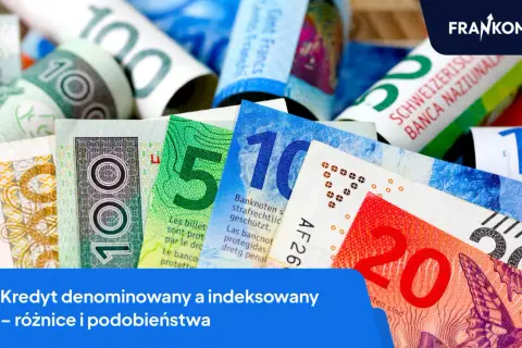 Stos banknotów o różnych nominałach, w tym 100, 50, 20, 10 i 5.
