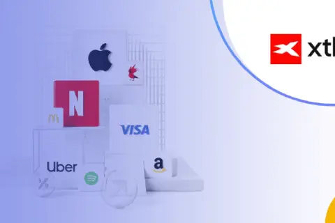 Logo XTB obok ikon znanych marek jak Apple, Netflix, Uber. Czy XTB jest darmowe? Sprawdź!