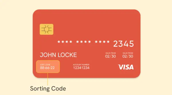 Karta płatnicza z danymi Johna Locke'a, numerem konta 12341234 i kodem sortowania 88-66-22. Czy to bank z 1940 roku?