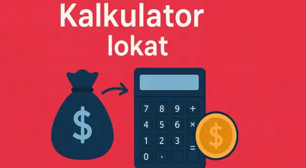 Kalkulator lokat pomoże Ci dowiedzieć się, jak obliczyć lokatę 3 miesięczną. Worek z pieniędzmi i moneta symbolizują zysk.