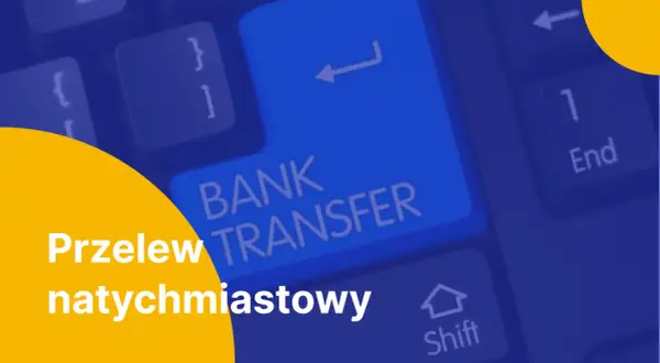Klawisz "Bank Transfer" na klawiaturze. Szybki przelew natychmiastowy, jak kliknięcie Enter.