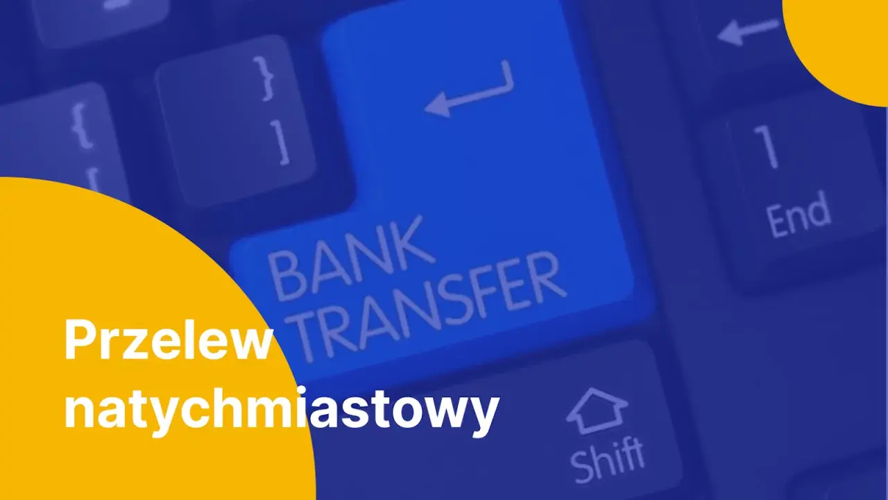 Klawisz "Bank Transfer" na klawiaturze. Szybki przelew natychmiastowy, jak kliknięcie Enter.