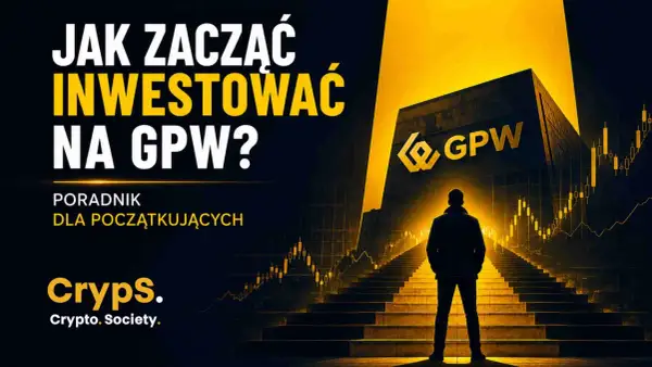 Jak zacząć inwestować na GPW? Poradnik dla początkujących. Grafika przedstawia schody prowadzące do budynku GPW, symbolizujące drogę do inwestowania.
