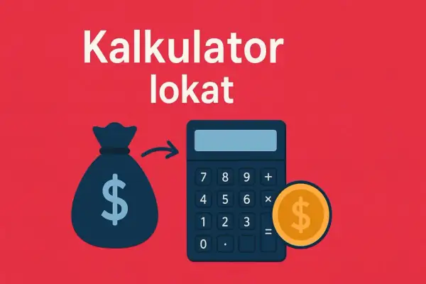 Kalkulator lokat pomoże Ci dowiedzieć się, jak obliczyć lokatę 3 miesięczną. Worek z pieniędzmi i moneta symbolizują zysk.