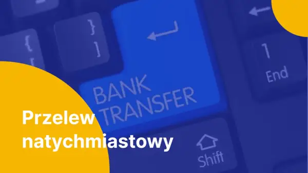 Klawisz "Bank Transfer" na klawiaturze. Szybki przelew natychmiastowy, jak kliknięcie Enter.